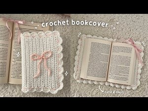 How to crochet a book cover 📚✨| Easy step by step tutorial