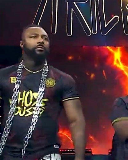 #SwerveStrickland is ALL BUSINESS in Cardiff! #AEWCollision