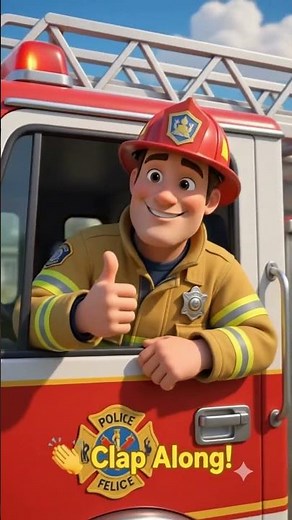 🚒Fire Truck Song for Kids |🚒Nursery Rhyme for Toddlers |#shorts #trending #viral #nurseryrhyme
