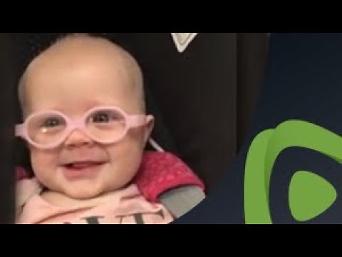 Baby Girl Gets Glasses and Sees Clearly For The First Time Ever