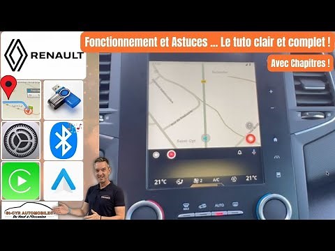 Renault R-Link, Guide complet GPS, radio, Bluetooth, Carplay, Android auto, paramètres essentiels…