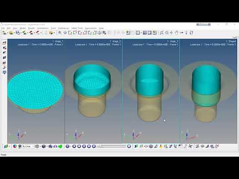 06 Multi-Stage Deep Drawing Process Simulation