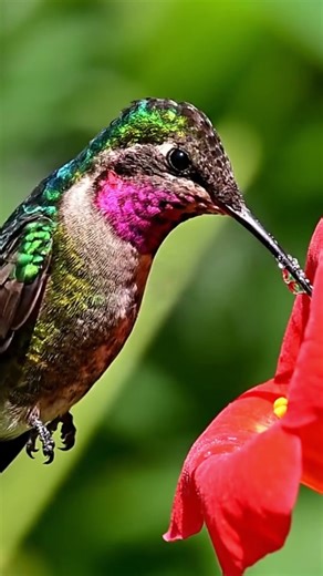 “The hummingbird is the only bird that can fly backward.”