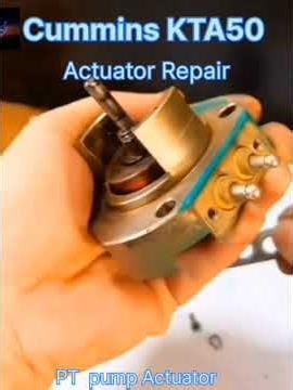 Cummins KTA50- G3 engine .Actuator Repair complete process PT pump Actuator #powergenerator143