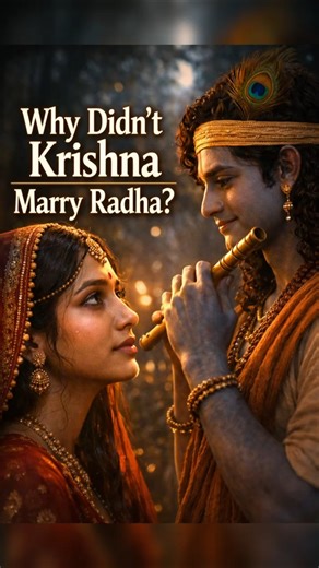 Why Didn’t Krishna Marry Radha? The Untold Truth 🦚 #RadhaKrishna #Krishna #Radha #HinduMythology
