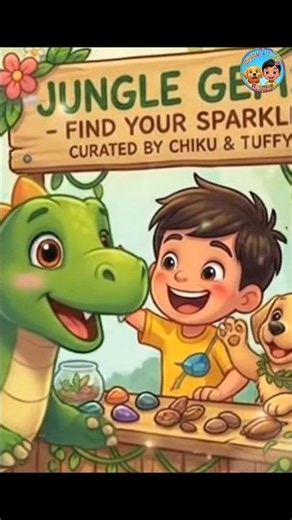 🦕 Dino Dance! Fun Kids Song | Chiku & Tuffy Rhymes #shorts #hindirhymes #dinosaur