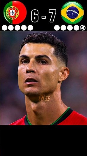 Portugal vs Brazil 🤯 World Cup penalty shootout imaginary 🥶 #football