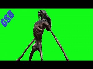 Siren Head Alien Green Screens | Trevor Henderson Fan Made