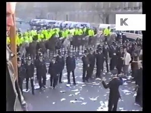 1990 Police Clash With Poll Tax Protestors, London