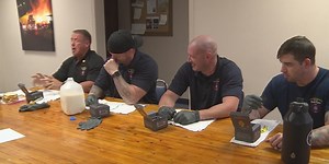 Members of the NP Fire Department take on the Choco Loco Challenge