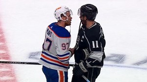 Oilers and Kings exchange handshakes moments after Edmonton’s Game 6 victory