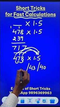 Two Tricks to Multiply Mentally by 1.5 😍😍 Fast Multiplication Short Trick 🙄🙄 10x Fast #youtubeshorts