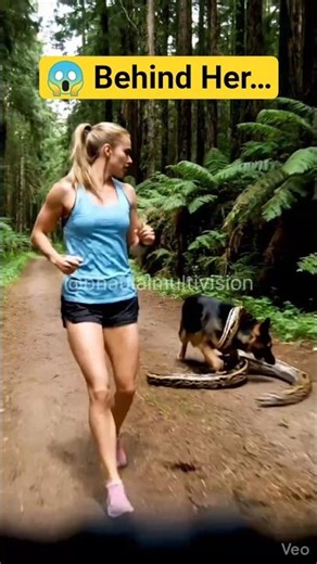 😱 Girl Running as Dog Faces Python | #shorts #catchysmells #neuralnets “Looks Real But AI”
