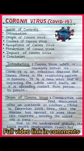 essay on corona virus || COVID-19 essay || #covid19essay #covid19 #coronavirusessay #viral #essay