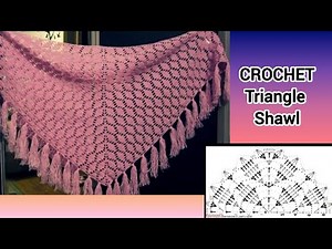 Crochet Triangle Shawl Tutorial – Step-by-Step Guide for Beginners"