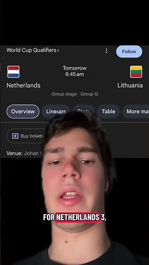 Netherlands 🇳🇱 vs Lithuania 🇱🇹 World Cup 2026 Qualifiers Game ⚽️ #netherlands #lithuania