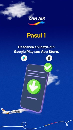 Călătoriile bune încep cu alegeri inspirate. Aplicația mobilă DAN AIR este singura care îți aduce reduceri de până la 30% la biletele de avion, direct pe telefonul tău. Descarcă aplicația, activează notificările și fii primul care află când începe următoarea campanie Flash Sale. Ofertele sunt limitate, iar cele mai bune prețuri apar rapid. | DAN AIR