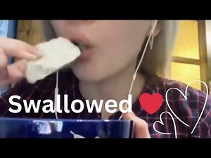 Chalk Swallowed Completely! The Most Satisfying ASMR Experience Ever! 🤯✨Eating Chalk with Water