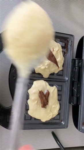 Waffles with Chocolate Filling