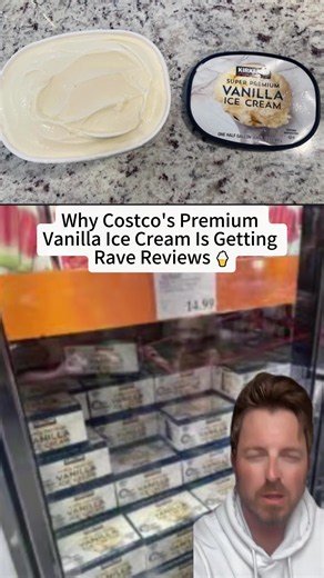 Costco's premium vanilla ice cream is getting rave reviews! 🍦 Real ingredients make a difference in taste. Have you tried it yet? Share your thoughts! #CostcoFinds #IceCreamLovers #FYP #CostcoHaul #VanillaIceCream