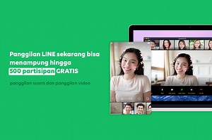 Video Call via Line Kini Bisa Sampai 500 Orang