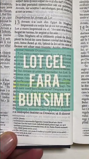 Biblia cînd ai chef de ceartă.