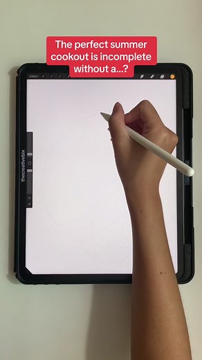 Burger Drawing Tutorial on iPad with Procreate