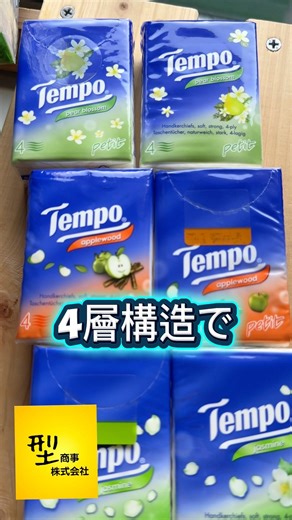 香港の定番お土産 🇭🇰TEMPO（テンポ）ティッシュペーパー 4層構造で、丈夫なのにやわらかいのが特徴です。✔ 吸水力が高い✔しっかりした厚み✔ 破れにくく、肌にやさしい✔ 上質な使い心地
