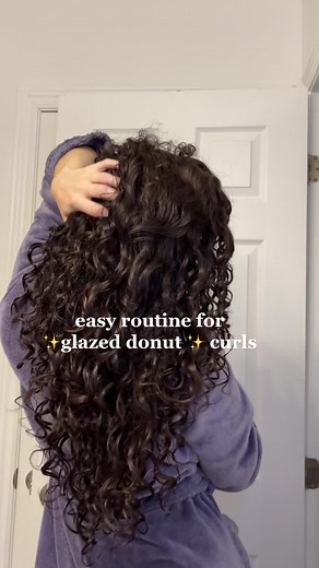 Glossy Hair Routine for Healthy 3a Curls
