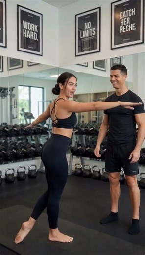 Cristiano Ronaldo Train with Me? 🤔| Gym Workout & Balance Challenge!#shorts