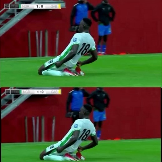 ⚽️ Nigeria Scores to open the Scoreline against Gabon : - Akor Adams | Ghana Sports Update