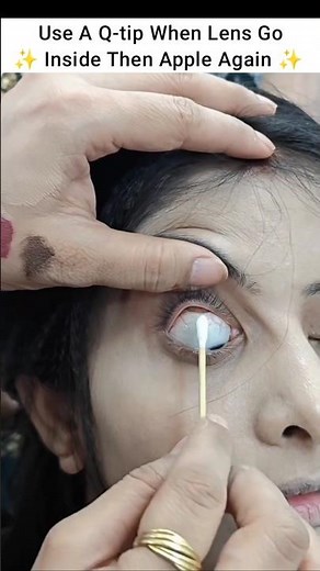 Credit- nehamakeover_up_16 | eye lens application #shorts #eyelenses #lens #makeup #hack #hacks