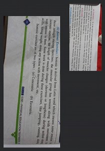 (ii) Isotonic Exercises : Isotonic is derived from Latin word w... | Filo