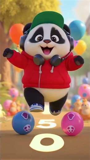 Panda Counting Song 🐼🔢 | 1 to 10 Kids Rap 🎤 | Fun Learning Numbers Song #babysongs #kidsanimation