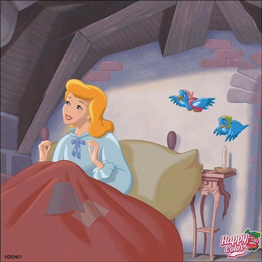 Happy Color Speedpaint: Cinderella (1950) Morning Scene #disney #cinderella #shorts