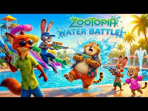 Nick & Judy vs. The Baby Squad! 🥺The CUTEST Water Gun Battle in Zootopia History! 🔫💦 (Must Watch)