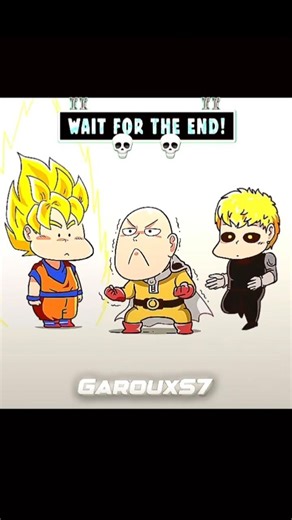 Saitama copied Goku’s Super Saiyan form 💀🔥 || #saitama #goku #genos #opm #animeedit #animecharacter