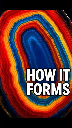 Agate – How It Forms Inside Volcanic Rock #shorts