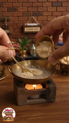 Mini Cooking Milk Peda Recipe 🥛🍬 | Tiny Sweet Making