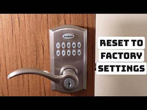 Kwikset SmartCode 955/917 Factory Reset