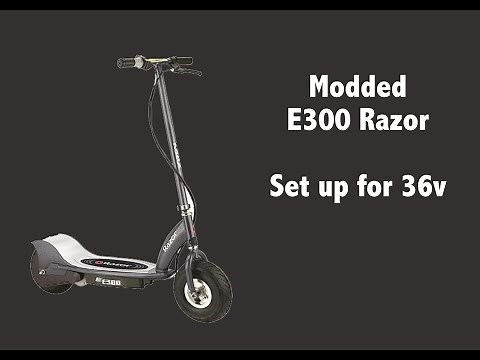 Razor E300 Upgrade - Fast 36v Original motor- my mods phase 1