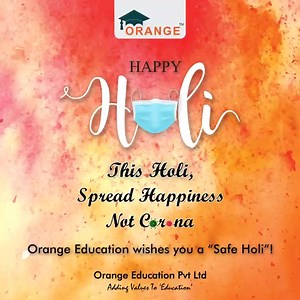 Go ORANGE this HOLI!!! #orangeolympiad #OrangeEducation #touchcode #touchpad | Orange Education