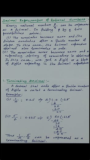 Terminating vs Non-Terminating Decimal Trick! 😱 Class 9 Maths #shorts