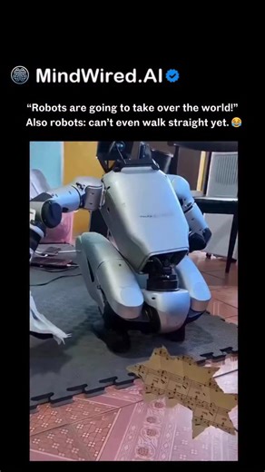 AI | Future Tech | Latest AI News | Daily AI Drops | AI Startups on Instagram: "“People fear robots might one day take over the world — but right now, most of them are still learning how to stand. 🤖💡 AI and robotics are advancing fast, but moments like this remind us that progress is still very human — messy, imperfect, and full of trial and error.”"