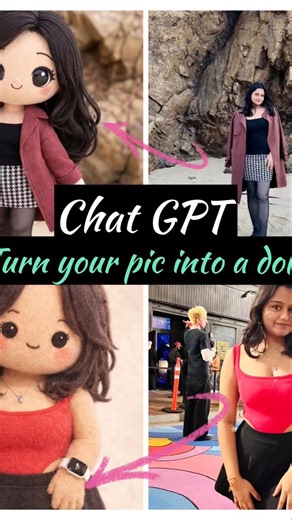 Turn your pic into doll with Chat Gpt #shorts #trending #viral #gemini #chatgpt
