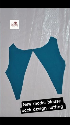 New model blouse back design cutting idea #trending #blousedesign #cuttingtips #shorts