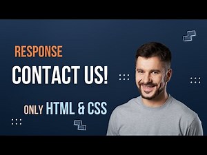 Awesome Contact Us Page Using Only HTML & CSS | Coding Tutorial