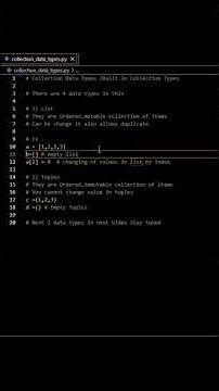 Lists and tuples explained in easy language and properly in 1 minutes #coding #snippet
