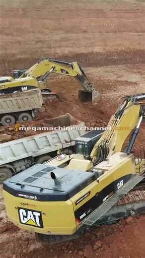 Huge Mining Site Full Of Excavators!