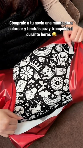 Manta para colorear: el regalo perfecto para tu novia
